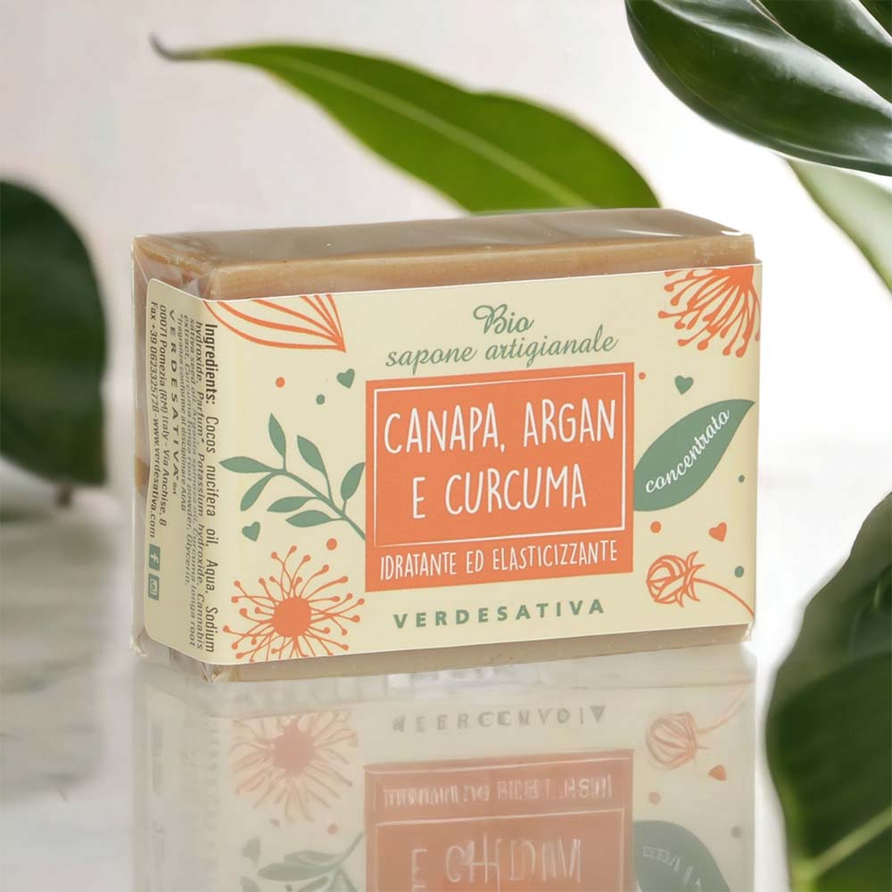 Sapone Canapa Argan e Curcuma