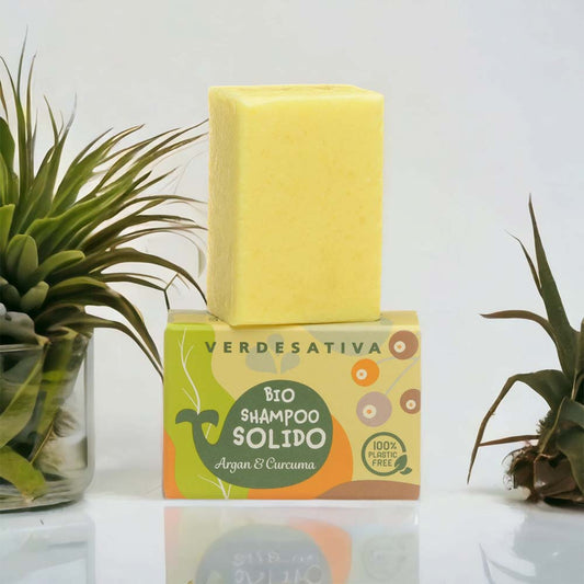 Bio Shampoo Solido Canapa Argan e Curcuma