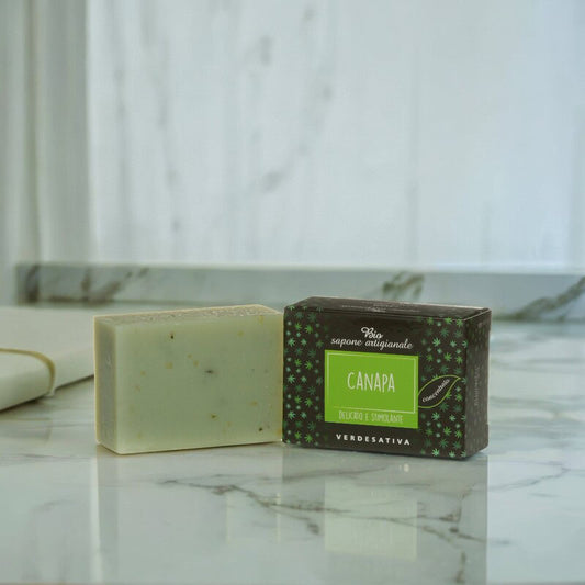 Bio sapone artigianale alla Canapa Delicato e Stimolante