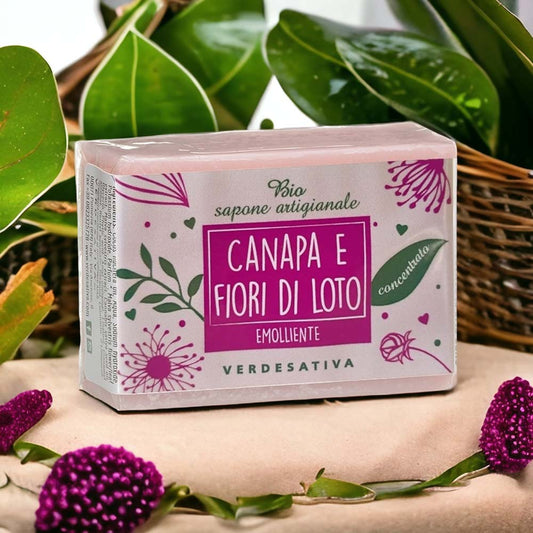 Sapone Canapa e Fiori di Loto