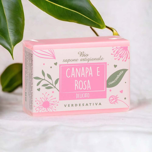 Sapone Canapa e Rosa