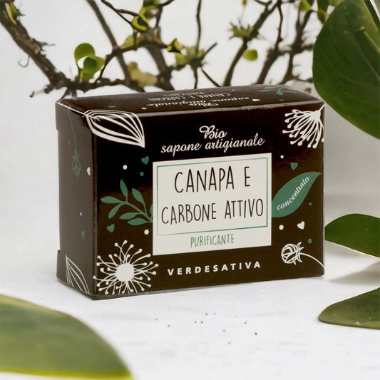 Sapone Canapa e Carbone Attivo